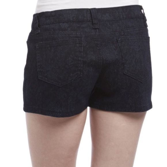 Black Denim Shorts - Picture 2 of 3